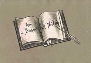 Seller image for Exlibris (Aus der Bcherei) fr W.Neitsch. Lithographie von Liesbeth Rosenow. for sale by Antiquariat Heinz Tessin