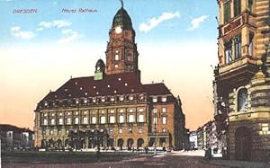 Bild des Verkufers fr Neues Rathaus. Ansichtskarte in farbigem Lichtdruck. Ungelaufen. zum Verkauf von Antiquariat Heinz Tessin