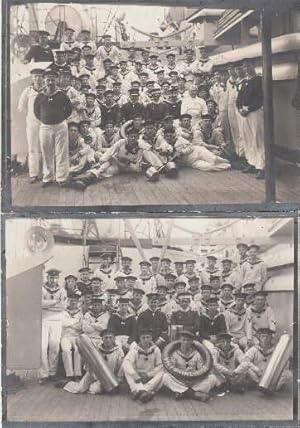 Zwei Orginal-Photographien der Besatzung.