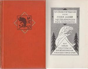 Image du vendeur pour Anekdotenbuch. Mit Zeichnungen von Th. Th. Heine. mis en vente par Antiquariat Heinz Tessin