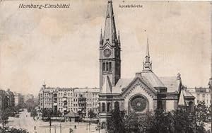Bild des Verkufers fr Apostelkirche. Ansichtskarte in Lichtdruck. Abgestempelt 23.07.1911. zum Verkauf von Antiquariat Heinz Tessin