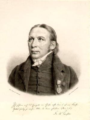 (11.04.1789 - 1846) Theologe und Philosoph, Professor in Kiel und Berlin. Lithographie von F.C.Gr...