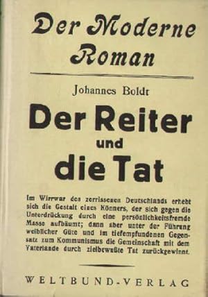 Bild des Verkufers fr Der Reiter und die Tat. Roman. zum Verkauf von Antiquariat Heinz Tessin