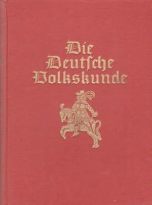 Imagen del vendedor de Die Deutsche Volkskunde. Zweite, verbesserte und vermehrte Auflage. 2 Bnde. Mit vielen teils farbigen Tafeln und Abbildungen. a la venta por Antiquariat Heinz Tessin