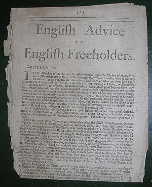 English Advice to English Freeholders.