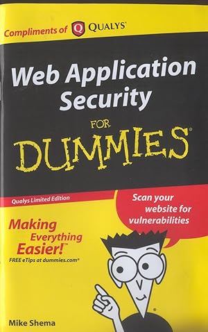 Imagen del vendedor de Web Application Security for Dummies (Qualys Limited Edition) a la venta por Paderbuch e.Kfm. Inh. Ralf R. Eichmann