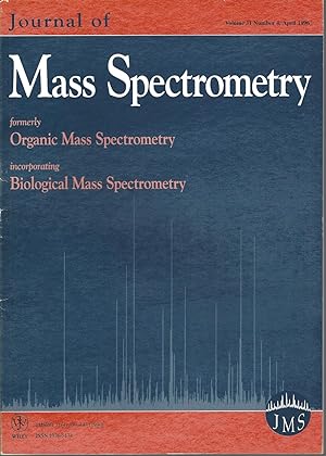 Immagine del venditore per Journal Of Mass Spectrometry: Volume 31, Number 4, April 1996 venduto da BYTOWN BOOKERY