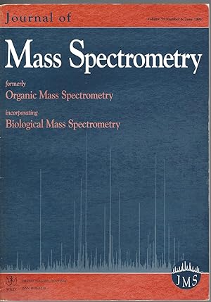 Immagine del venditore per Journal Of Mass Spectrometry: Volume 31, Number 6, June 1996 venduto da BYTOWN BOOKERY