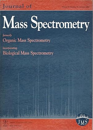 Immagine del venditore per Journal Of Mass Spectrometry: Volume 31, Number 10, October 1996 venduto da BYTOWN BOOKERY