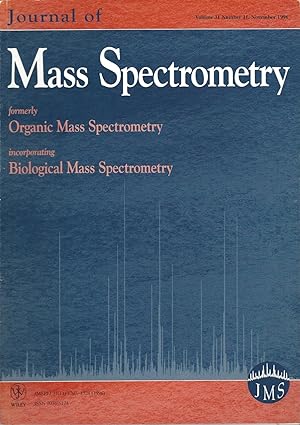 Immagine del venditore per Journal Of Mass Spectrometry: Volume 31, Number 11, November 1996 venduto da BYTOWN BOOKERY