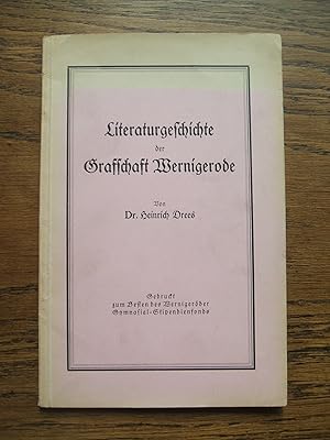 Literaturgeschichte der Grafschaft Wernigerode