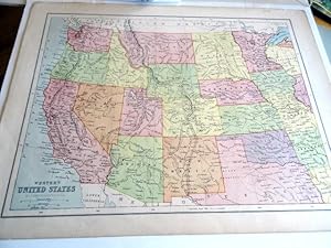 Western United States. Map.