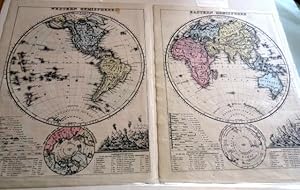 Western Hemisphere and Eastern Hemisphere. Two separate maps, side by side.