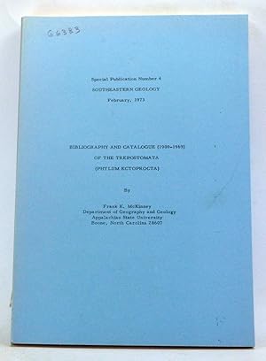 Southeastern Geology. Special Publication Number 4 (February 1973). Bibliography and Catalogue (1...