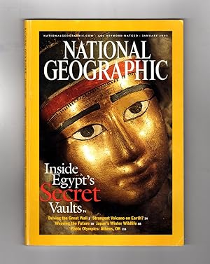 Seller image for National Geographic Magazine - January, 2003, With Folding Separate Supplement Map, "A World Transformed". Inside Egypt's Secret Vaults; Driving the Great Wall; Strangest Volcano on Earth; Weaving the Future; Japan's Winter Wildlife; Athens, Ohio (ZipUSA) for sale by Singularity Rare & Fine