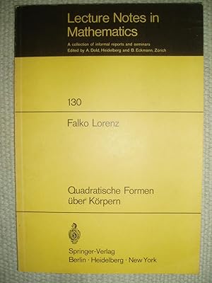 Seller image for Quadratische Formen ber Krpern for sale by Expatriate Bookshop of Denmark