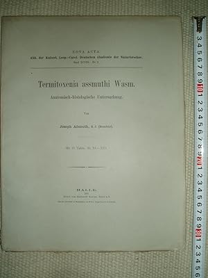 Termitoxenia assmuthi Wasm. : Anatomisch-histologische Untersuchung