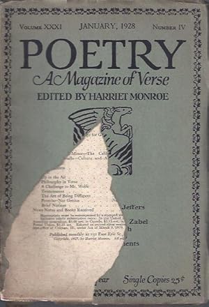 Seller image for Poetry, a Magazine of Verse January, 1928 for sale by The Ridge Books