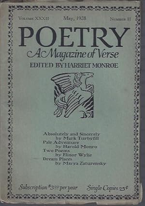 Seller image for Poetry, a Magazine of Verse May, 1928 for sale by The Ridge Books