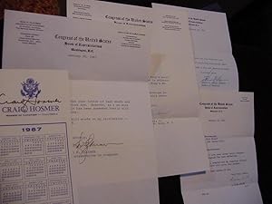 Imagen del vendedor de SIGNED LETTERS-- CALIFORNIA Political Group Lot (US Congressmen) a la venta por Daniel Montemarano