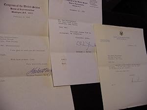 Image du vendeur pour SIGNED LETTERS-- NEW YORK Political Group Lot (US Congressmen) mis en vente par Daniel Montemarano