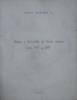 Imagen del vendedor de Orgen y desarrollo de Punta Arenas entre 1848 y 1898 a la venta por Librera Monte Sarmiento
