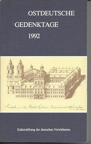 Ostdeutsche Gedenktage 1992. Persönlichkeiten und Historische Ereignisse.