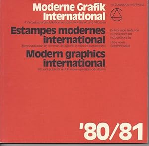 Moderne Grafik International 80/81 3-sprachig: Deutsche, Französisch, Englisch,