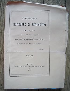 Immagine del venditore per Bulletin Historique et Monumental de l'ANJOU - 1868-1869 venduto da Liseronsblancs