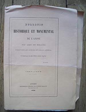 Immagine del venditore per Bulletin Historique et Monumental de l'ANJOU - 1867-1868 venduto da Liseronsblancs