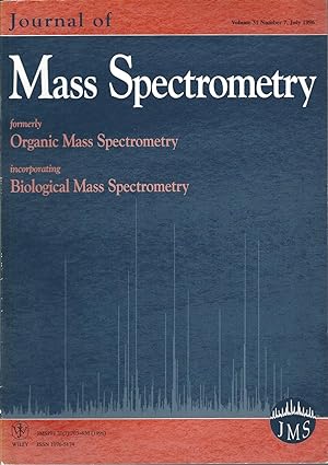 Immagine del venditore per Journal Of Mass Spectrometry: Volume 31, Number 7, July 1996 venduto da BYTOWN BOOKERY