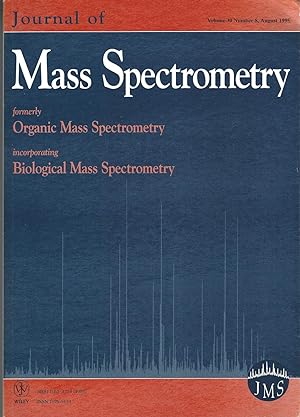 Immagine del venditore per Journal Of Mass Spectrometry: Volume 30, Number 8, August 1995 venduto da BYTOWN BOOKERY