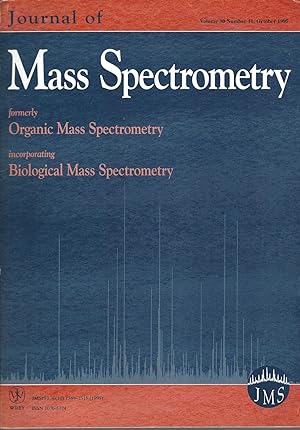 Immagine del venditore per Journal Of Mass Spectrometry: Volume 30, Number 10, October 1995 venduto da BYTOWN BOOKERY