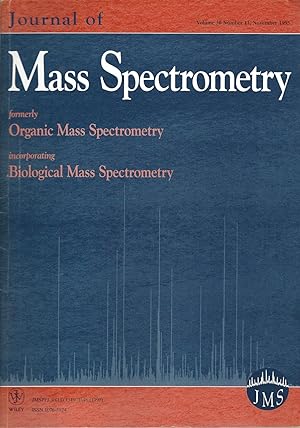 Immagine del venditore per Journal Of Mass Spectrometry: Volume 30, Number 11, November 1995 venduto da BYTOWN BOOKERY