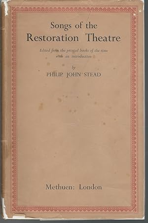 Bild des Verkufers fr Songs of the Restoration Theatre zum Verkauf von Dorley House Books, Inc.