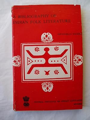 Seller image for A Bibliography of Indian Folk Literature for sale by Expatriate Bookshop of Denmark