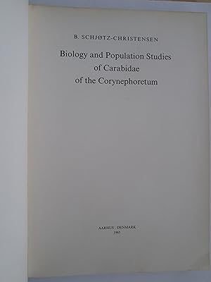Biology and Population Studies of Carabidae of the Corynephoretum