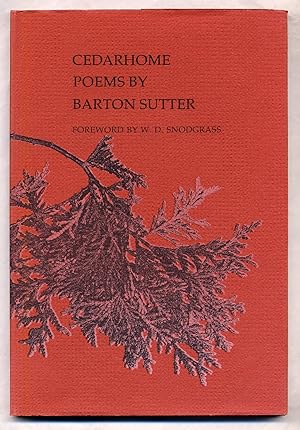 Bild des Verkufers fr Cedarhome: Poems zum Verkauf von Between the Covers-Rare Books, Inc. ABAA