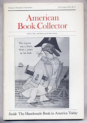 Seller image for American Book Collector New Series Volume 2, Number 3 for sale by Between the Covers-Rare Books, Inc. ABAA
