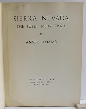 Seller image for Sierra Nevada -- The John Muir Trail for sale by Bookbid