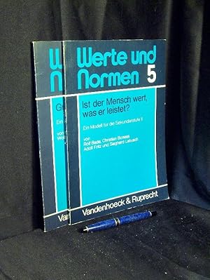 Immagine del venditore per Werte und Normen, 5+6 - Modell 5: Ist der Mensch wert, was er leistet?, Modell 6: Gut ist, was mir ntzt. - Offenes Curriculum fr Religions- und Alternativunterricht - venduto da Erlbachbuch Antiquariat