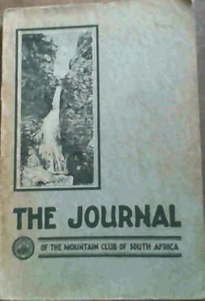 The Journal of the Mountain Club of South Africa - being number thirty-nine for the year 1936