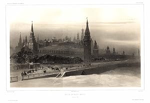 Imagen del vendedor de Gesamtansicht mit dem Kreml im Vgr. ('Vue Du Kremlin A Moscou 13 Janvier 1840'). a la venta por Antiquariat Norbert Haas