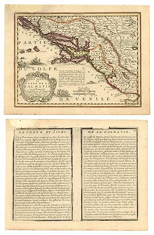 Bild des Verkufers fr Les Isles et Coste De La Dalmatie ou se Trouvent la Republique de Raguse, et Partie de la Servie & c. chez Iacq. Chiquet, A Paris 1719. - 51':. zum Verkauf von Antiquariat Norbert Haas