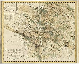 'Grafschaft Lippe sowohl Schaumburg-Lippische als Lippe-Dettmoldische Antheile - von Carl Friedri...