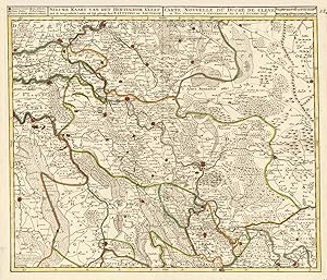 'Nieuwe Kaart Van Het Hertogdom Kleef met de Aangrensende Landen int ligt gebragt door R. & I. Ot...