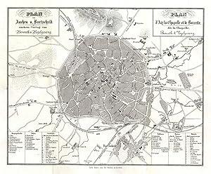 Stadtplan ('Plan von Aachen u. Burtscheid').