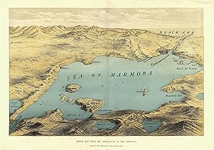 'Sketch Map From The Dardanelles To The Bosphorus - Showing The Positions Of The British Fleet.':.