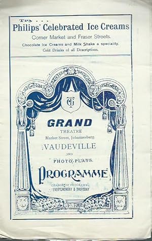 Imagen del vendedor de Vaudeville and Photo-Plays. Program booklet. a la venta por Antiquariat Carl Wegner