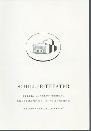 Bild des Verkufers fr Programmheft zu: Das Leben ist Traum. Schauspiel. Deutsch von Hans Schlegel. Inszenierung: Werner Dggelin. Bhnenbild und Kostme: Jrg Zimmermann. Musik: Kurt Heuser. Darsteller: Rudolf Fernau, Thomas Holtzmann, Siegmar Schneider, Eva-Katharina Schultz, Eduard Wandrey, Gisela Uhlen, Waltter Bluhm, Erich Ghne, Bernhard Goetzke, Edgar Ott. Spielzeit: 1959/60. Heft 84. zum Verkauf von Antiquariat Carl Wegner